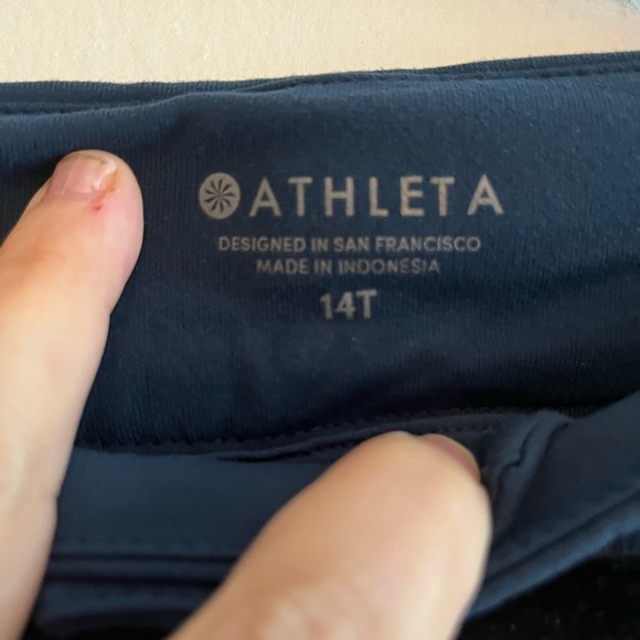 Athleta 14T Navy Joggers - Picture 2 of 5